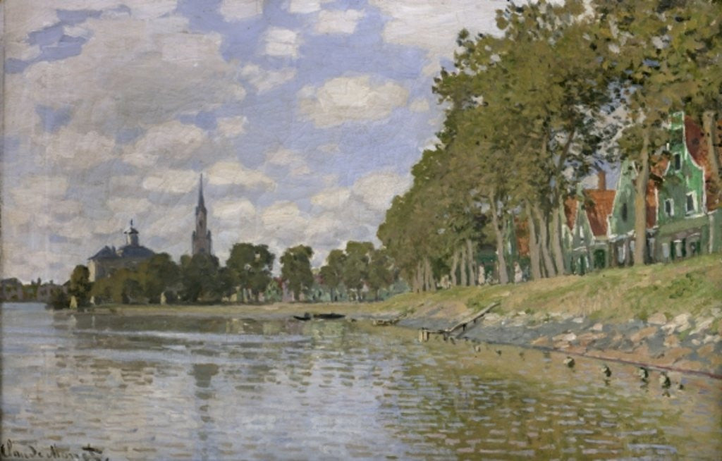 Detail of Zaandam (Holland) by Claude Monet