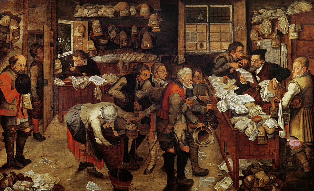 Detail of The Village Lawyer by Pieter the Younger Brueghel