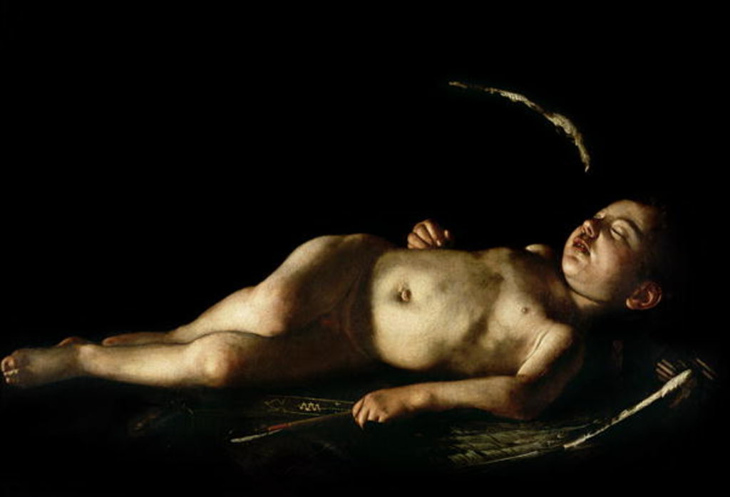 Sleeping Cupid, 1608 by Michelangelo Merisi da Caravaggio