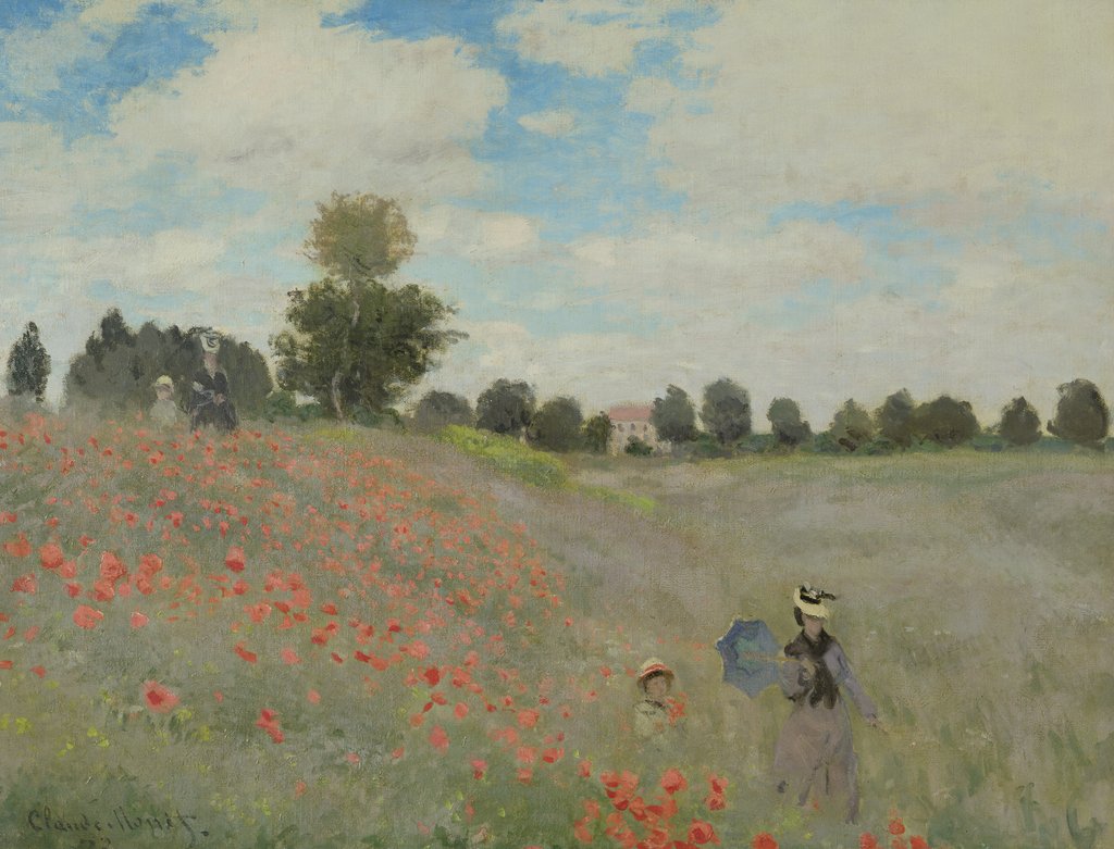 Detail of Wild Poppies, near Argenteuil, 1873 by Claude Monet