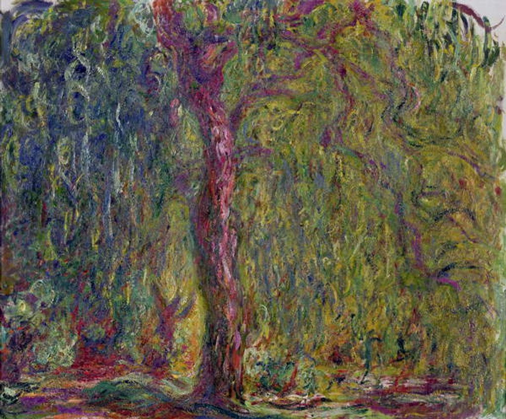 Detail of Weeping Willow, 1918-19 by Claude Monet
