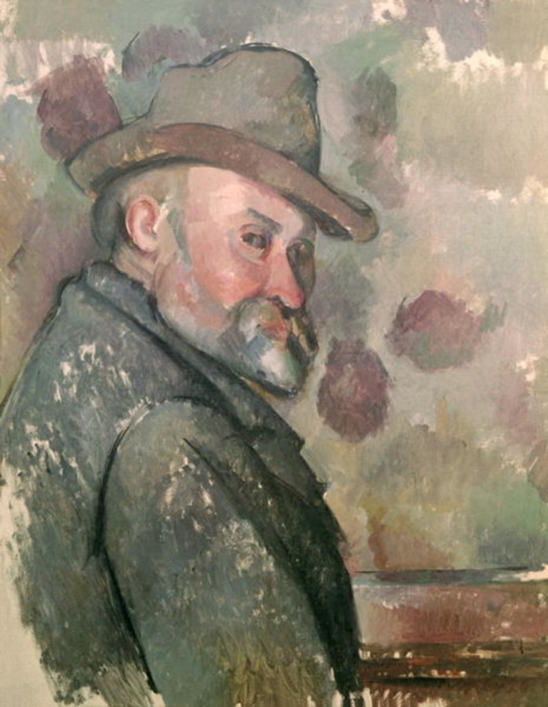Detail of Self Portrait, 1890-94 by Paul Cezanne