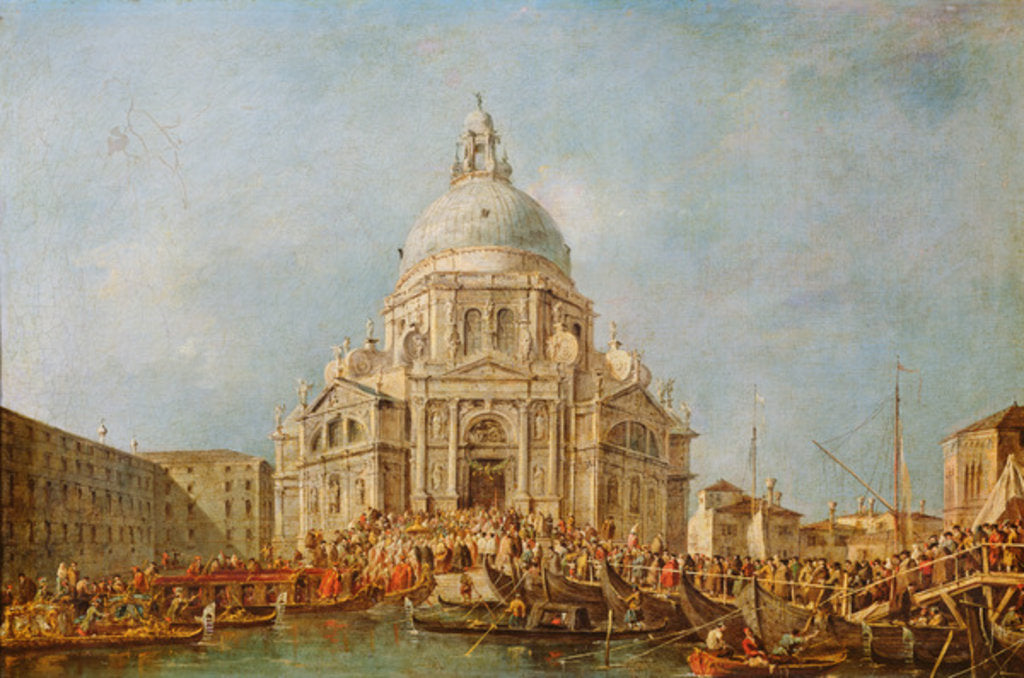 Detail of The Doge of Venice at the Festa della Salute, 21 November, to commemorate the end of the pestilence of 1630, c.1766-70 by Francesco Guardi