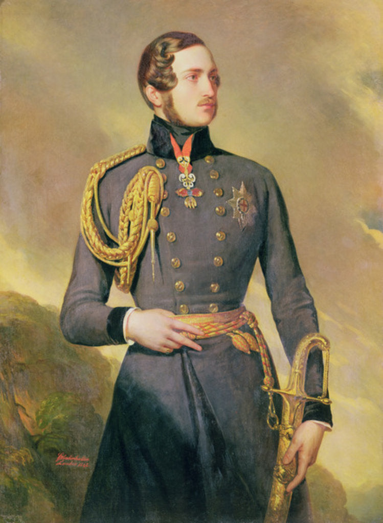Detail of Portrait the Prince Consort Albert of Saxe-Coburg-Gotha, 1842 by Franz Xaver Winterhalter