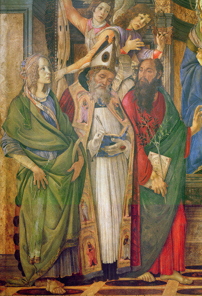 Detail of The Altarpiece of Saint Barnabas by Sandro (1444/5-1510) Botticelli