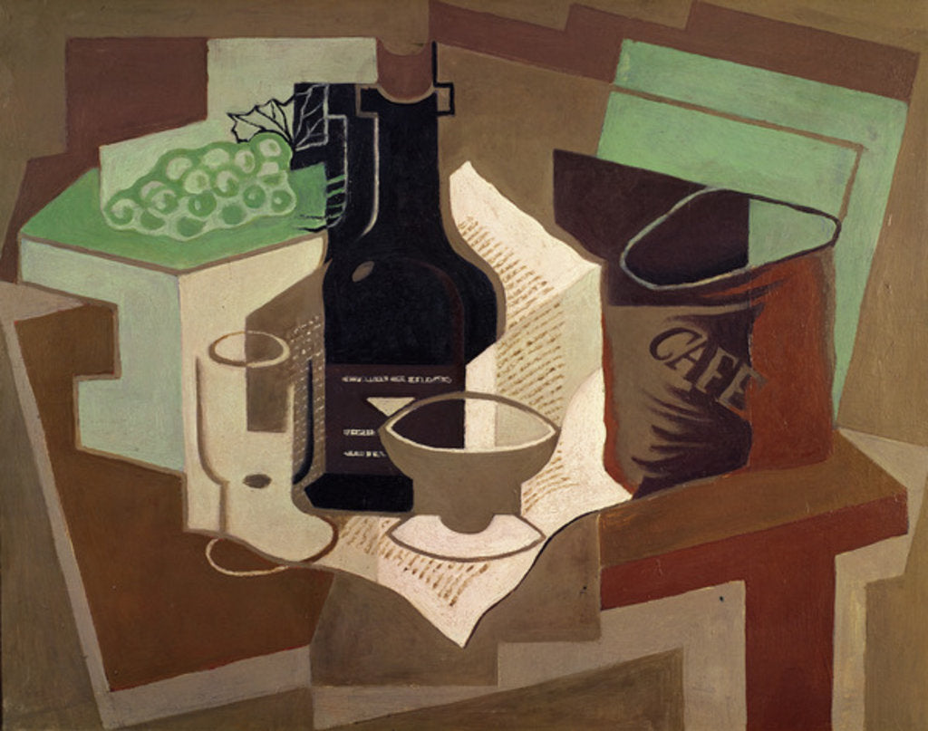 Detail of The bag of Coffee, 1920 by Juan Gris