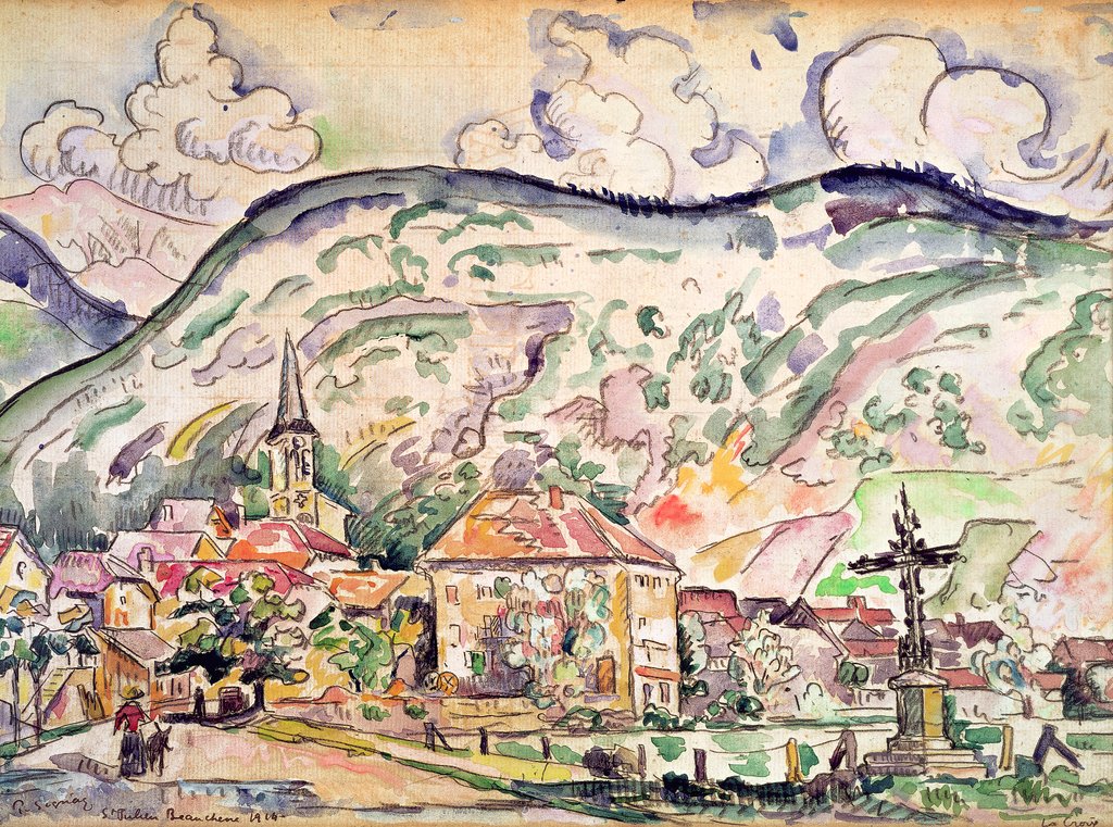 Detail of Saint-Julien-Beauchêne, 1914 by Paul Signac