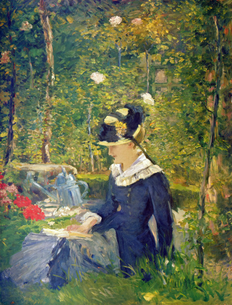 Detail of Young Woman at the Entrance of the Bellevue Garden, 1880 by Edouard Manet