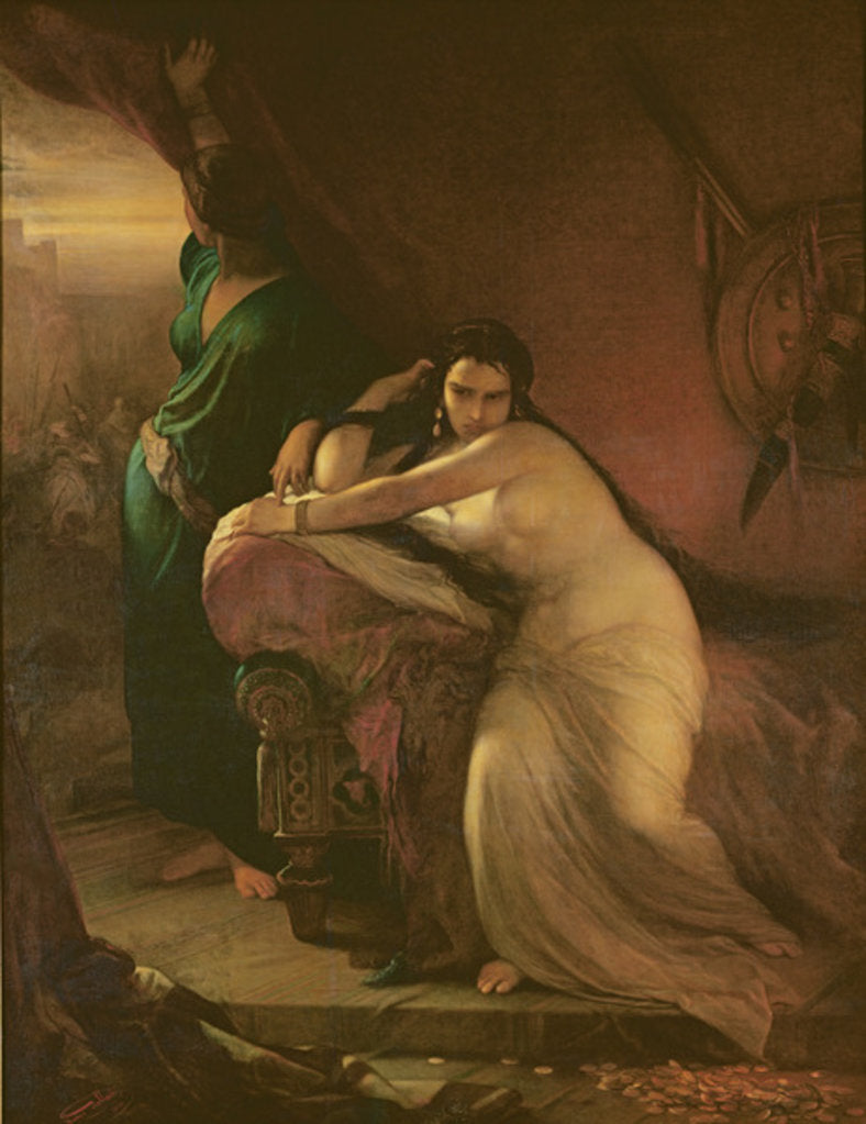 Detail of The Remorse of Delilah, 1862 by Louis Gallait