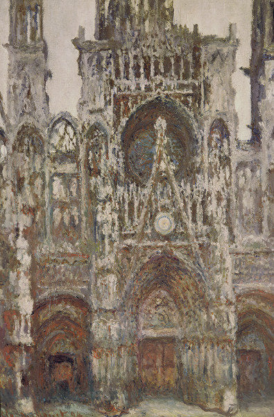 Detail of Rouen Cathedral, evening, harmony in brown, 1894 by Claude Monet