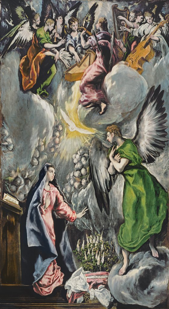 Detail of The Annunciation by El Greco