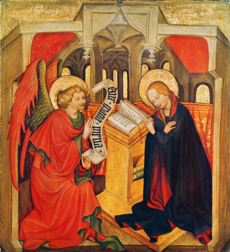 Detail of The Annunciation, c.1430-50 by Master of the St. James Altarpiece