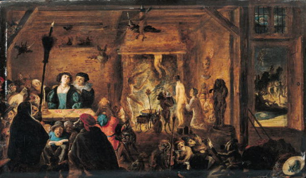 Detail of A Scene of Sorcery by David the Younger Teniers