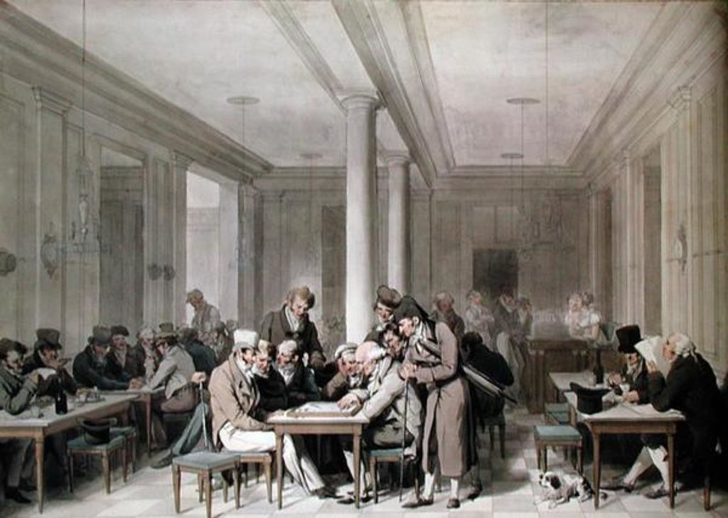 Detail of Interior of a Parisian Cafe, c.1815 by Louis Leopold Boilly