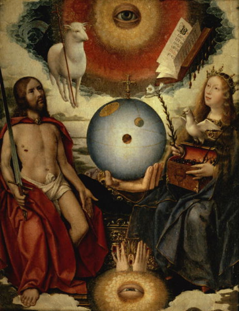 Detail of Allegory of Christianity by Jan II Provost