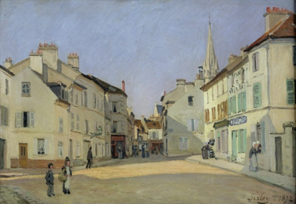 Detail of Rue de la Chaussee at Argenteuil, 1872 by Alfred Sisley
