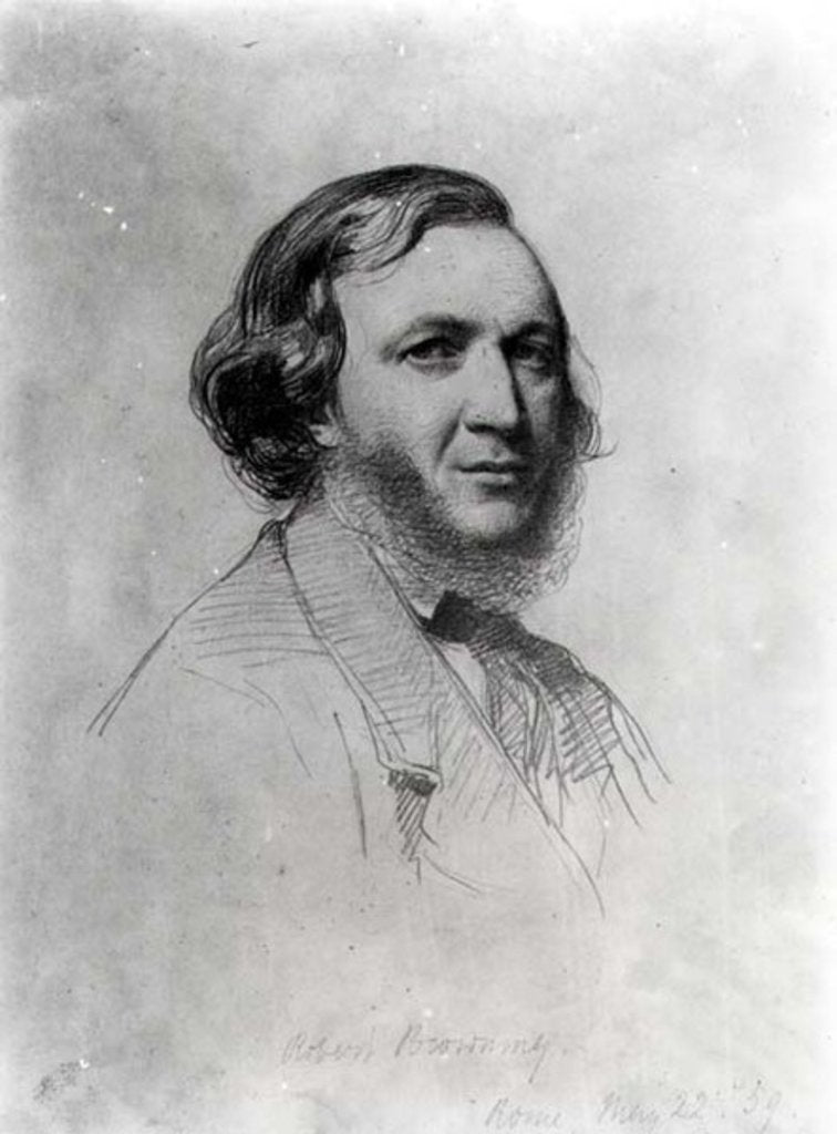 Detail of Portrait of Robert Browning by Field Talfourd