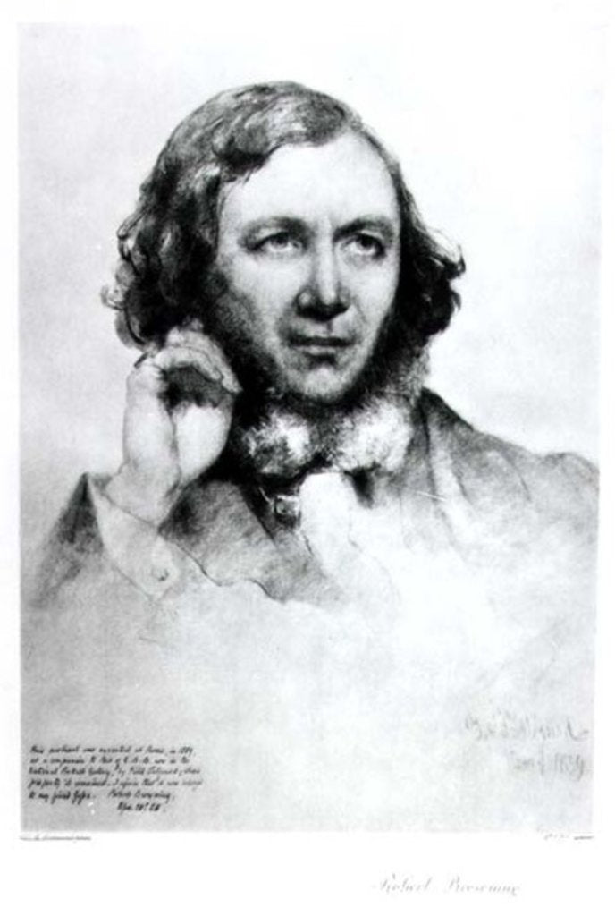Detail of Portrait of Robert Browning 1859 by Field Talfourd