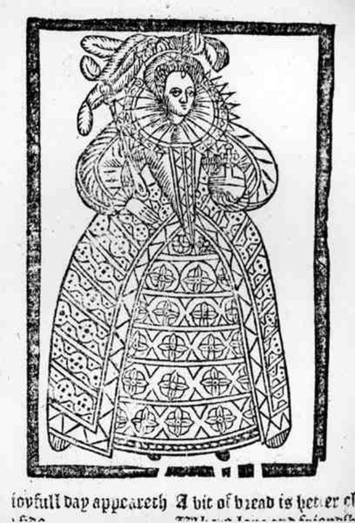 Detail of Elizabeth I by English School
