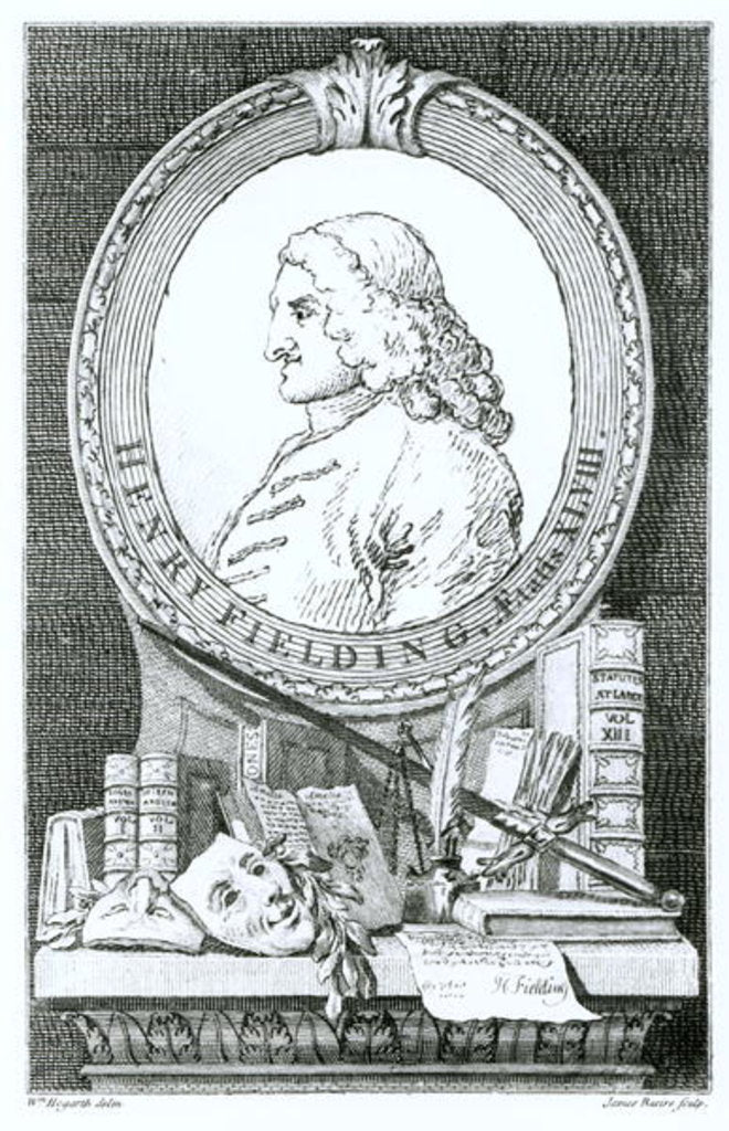 Detail of Henry Fielding at the Age of Forty Eight by William Hogarth