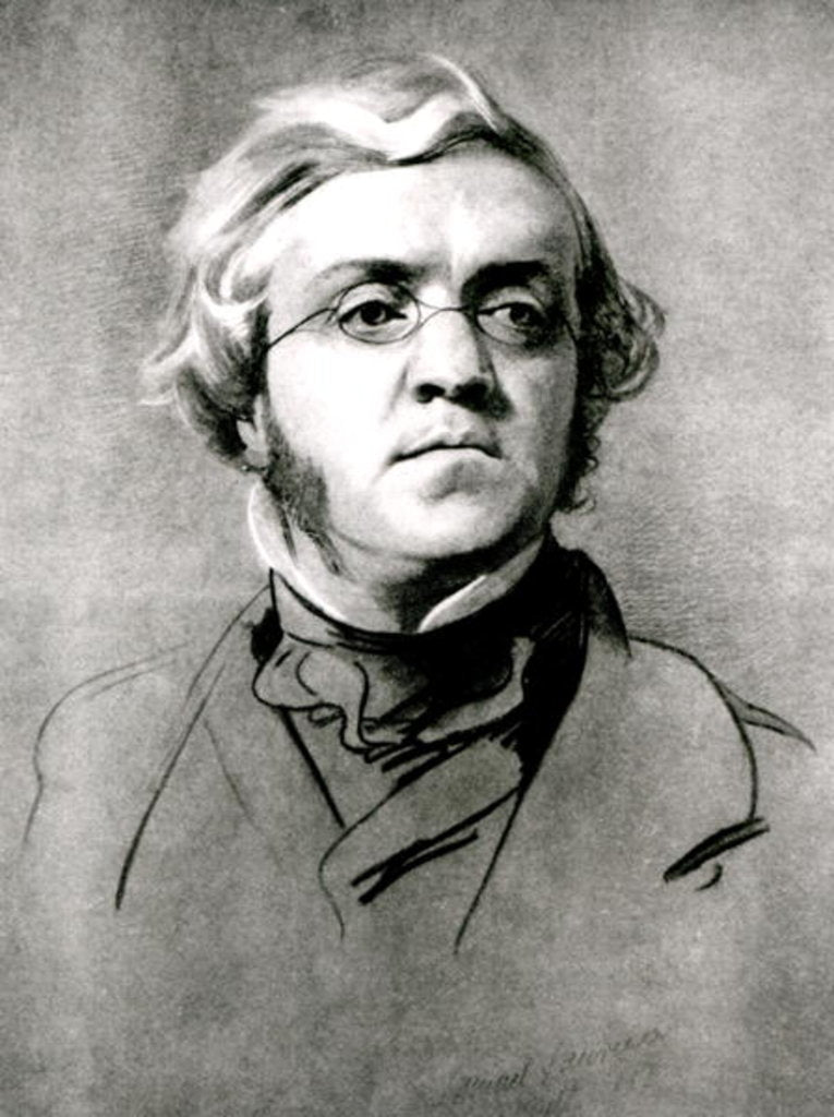 Detail of William Makepeace Thackeray by Samuel Laurence