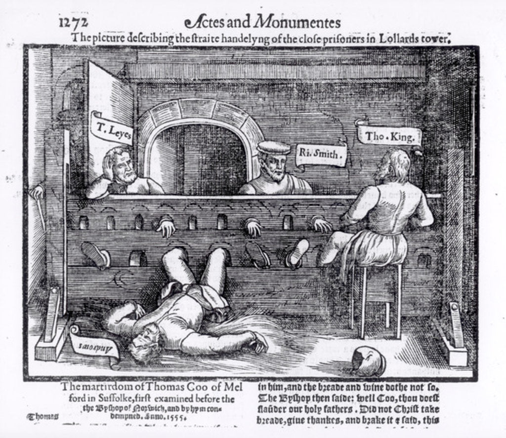 Detail of Prisoners in the Lollards' Tower by English School