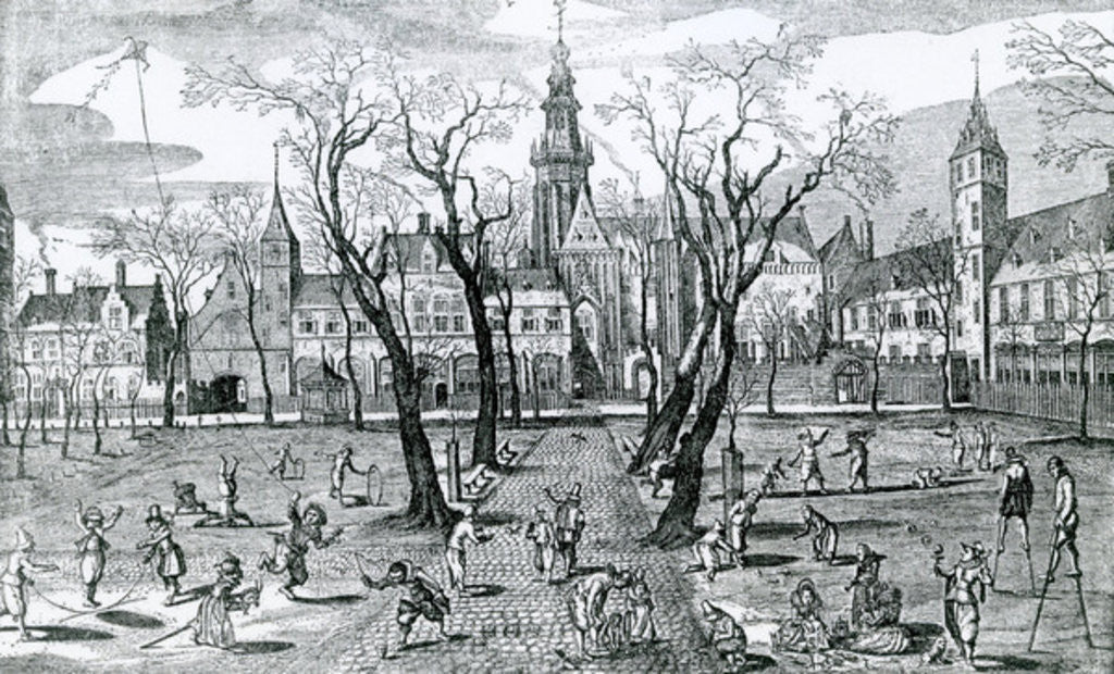 Detail of Kinderspiele by Adriaen Pietersz van de Venne