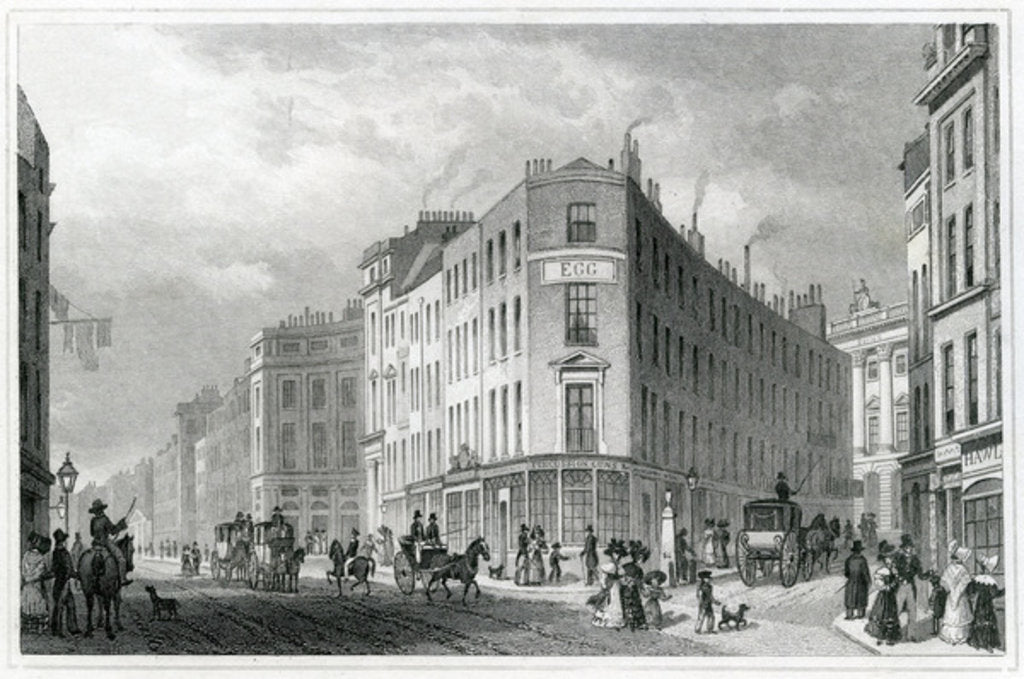 Detail of Piccadilly by Thomas Hosmer (after) Shepherd