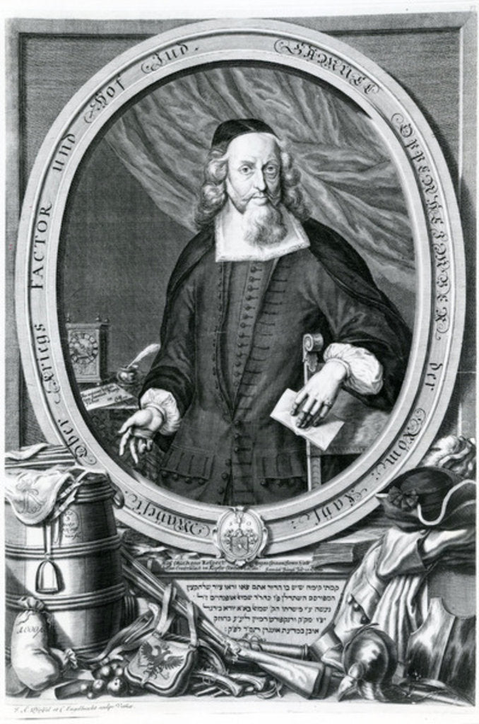 Detail of Samuel Oppenheimer by Johann Andreas Pfeffel