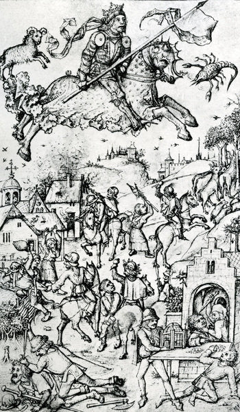 Detail of Mars, Seven Planets, c.1500 by Italian School