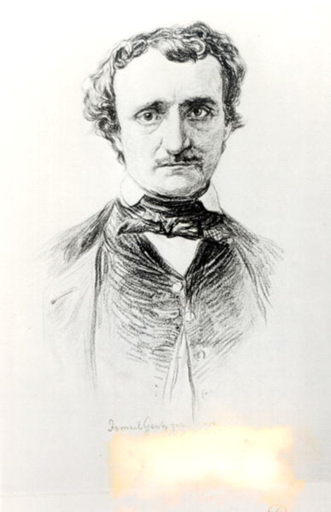 Detail of Edgar Allan Poe 1907 by Ismael Gentz