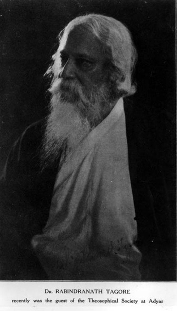 Detail of Sir Rabindranath Tagore by Anonymous