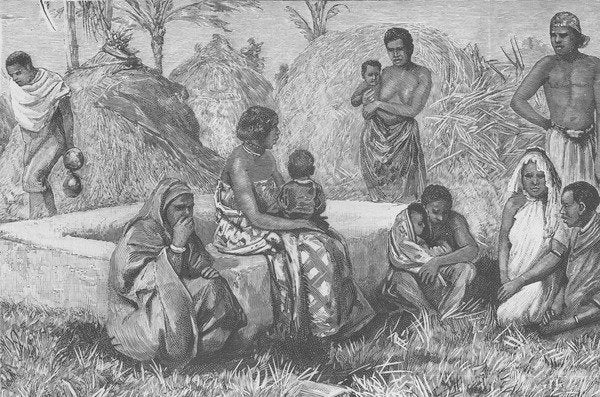 Detail of Types of Emin's People by Henry Morton Stanley