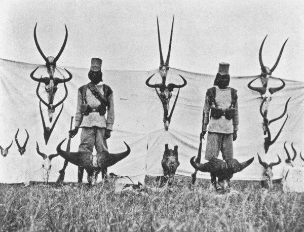 Detail of A Three Weeks' Shoot on the Guaso Nyiro by Francis Arthur Dickinson