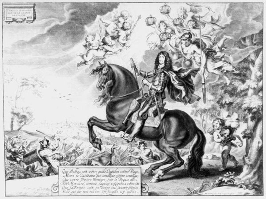 Detail of Equestrian Portrait of Charles II with Gods by Cornelius van Caukercken