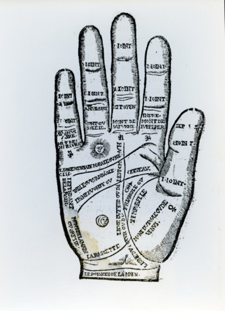 Detail of Palmistry by English School