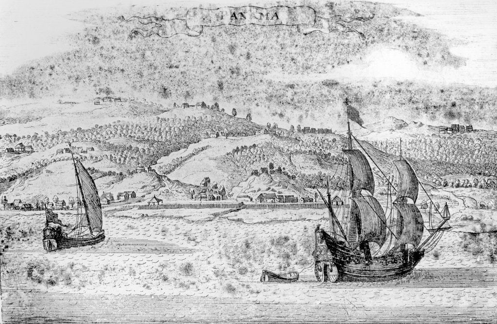 Detail of View of Panama by English School
