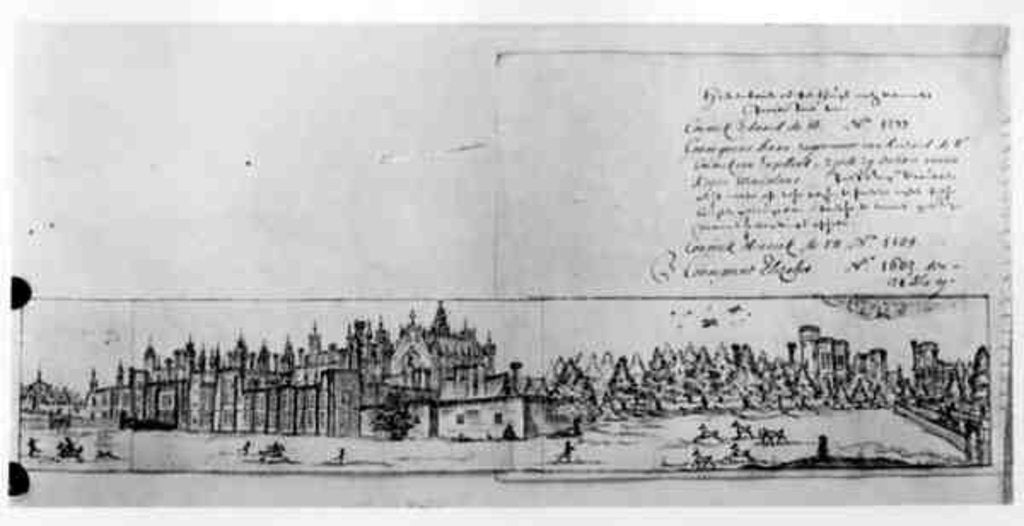 Detail of View of Hampton Court Palace by English School