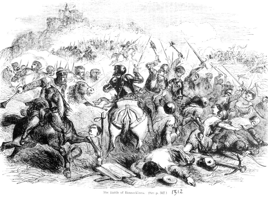 Detail of The Battle of Bannockburn in 1314 by English School