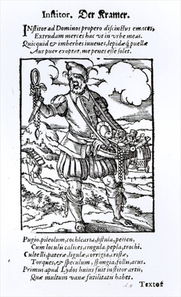 Detail of The Pedlar by German School