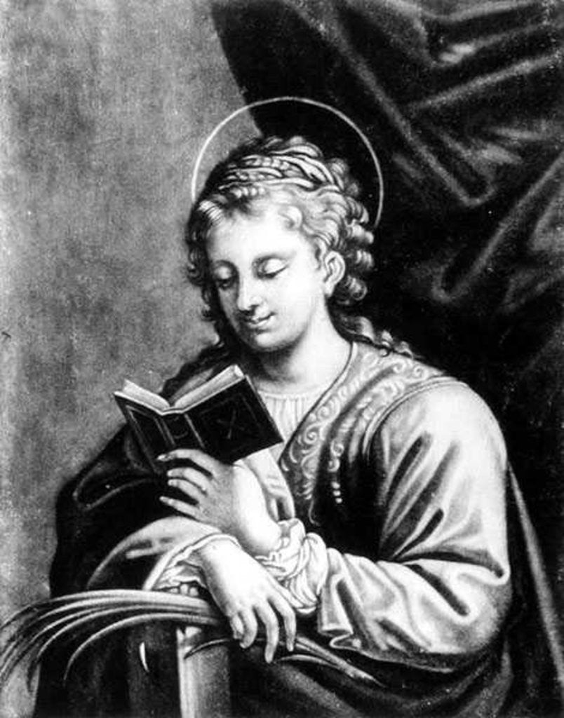 Detail of St. Catherine by Correggio