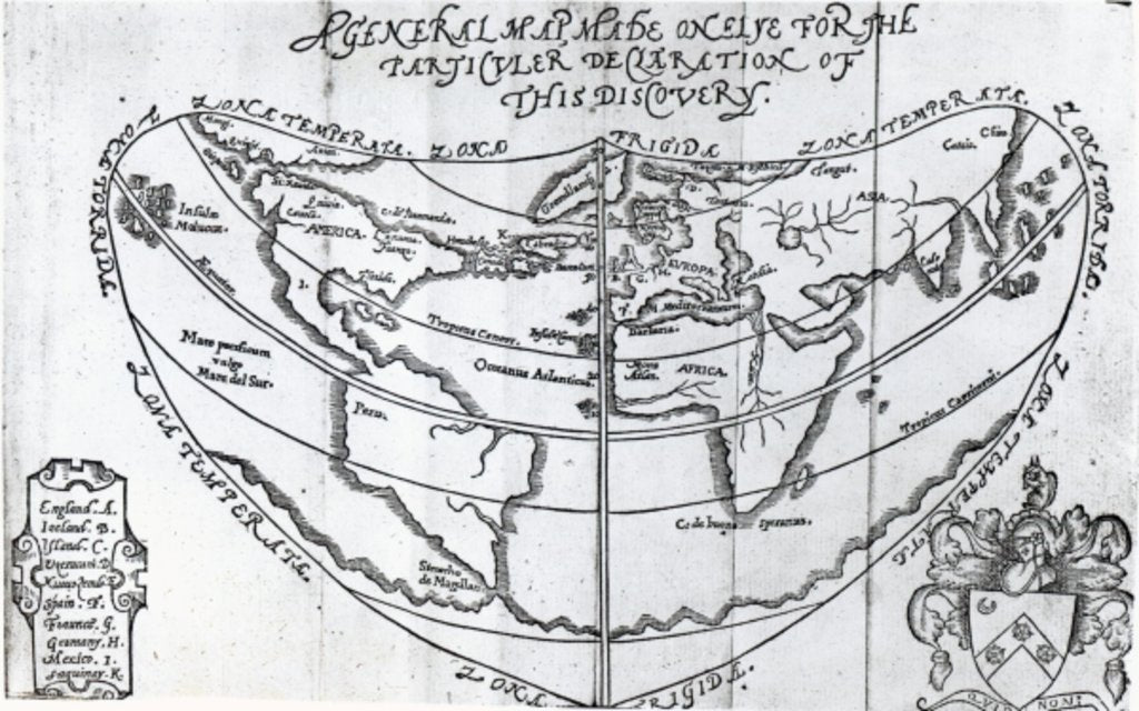 Detail of A General Map by English School
