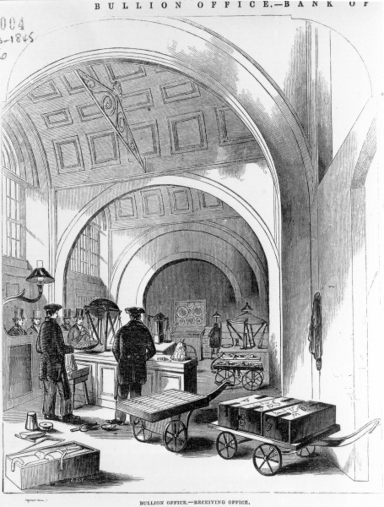 Detail of Bullion Office - Receiving Office, Bank of England by English School