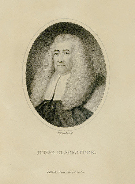 Detail of Judge Blackstone by English School