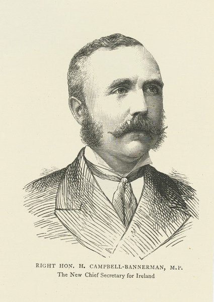 Detail of Henry Campbell-Bannerman as Chief Secretary for Ireland by English School