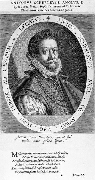 Detail of Sir Anthony Sherley by English School