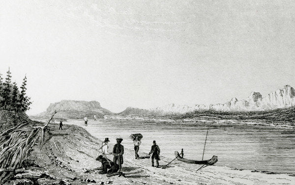 Detail of Part of the Rocky Mountains, Mackenzie's River, 1828 by George (after) Back