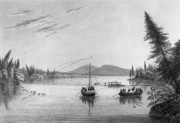 Detail of View from Morgan's Rocks in Hill River by Edward Francis Finden