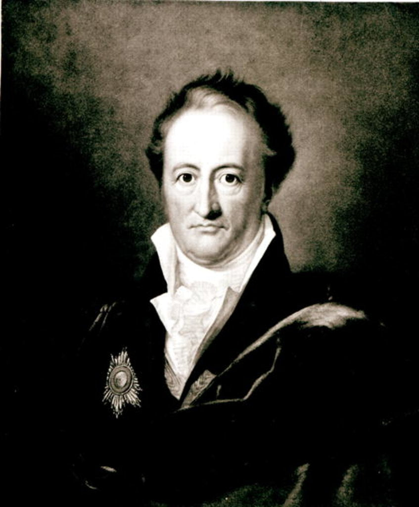 Detail of Johann Wolfgang Goethe by German School