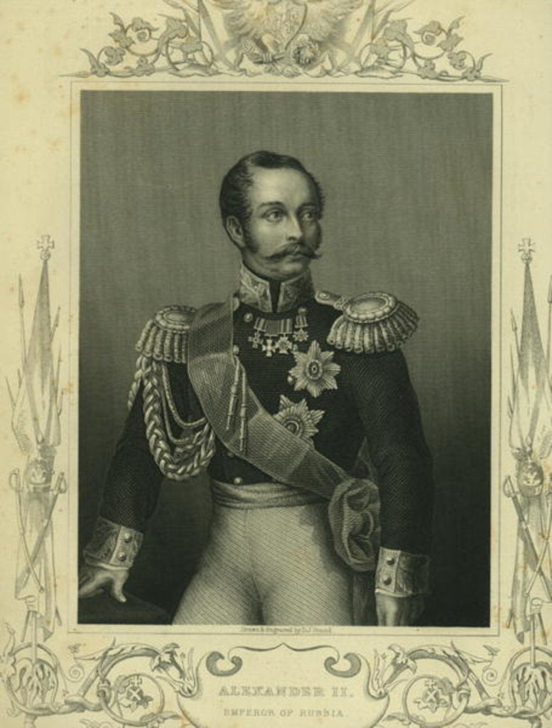 Detail of Alexander II of Russia by Daniel John. Pound